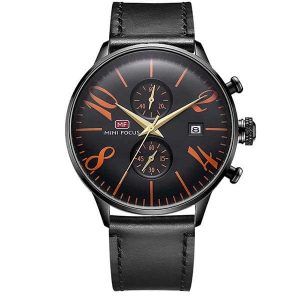 mini-focus-chrono-cuir-MF0135G-noir-orange-montre-homme-hanoutdz