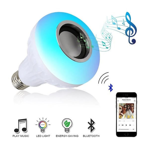 Bluetooth music bulb led avec télécommande et usb