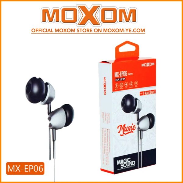 hanoutdz MOXOM MX-EP06 ecouteur de haute qualité et microphone avec boutons de commande