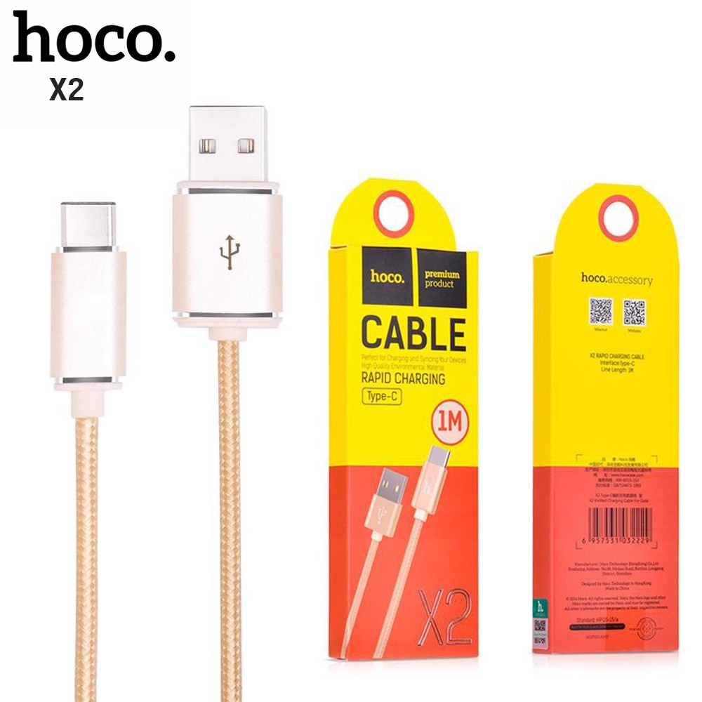 HOCO X2 Cable de transfert des données et de chargement USB vers type-c-hanoutdz-1