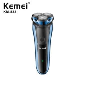 Kemei KM-833 rasoir électrique rechargeable et lavable-hanoutdz-1